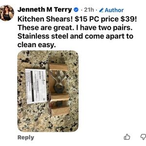 Pampered Chef Stainless Steel Kitchen Shears